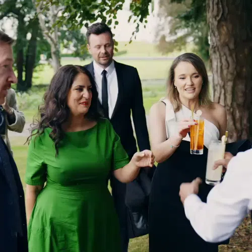 Guests enjoying wedding